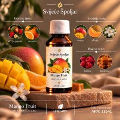 Mirisno ulje mango fruit divlja jagoda,naranča,mango,dunja,jasmin,malina,karmela
