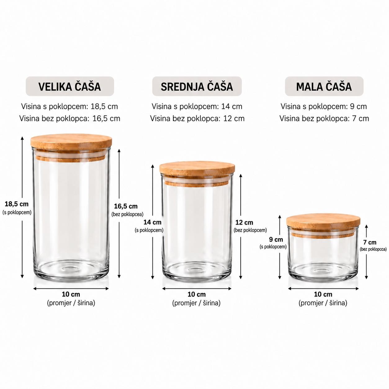 Parametri Staklenka za svijece maxi s poklopcem