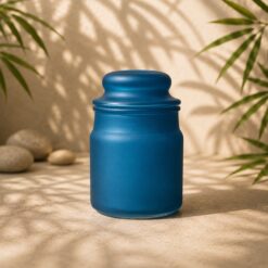 Staklenka mini jar matirana plava