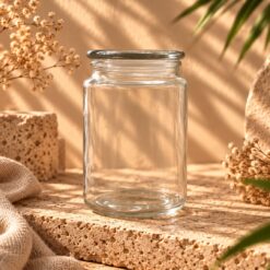 Jar staklenka za svijeće Satin white velika