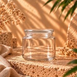 Jar staklenka za svijeće Satin white smol
