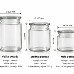 Parametri Jar staklenka za svijeće Satin white