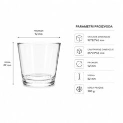 Parametri Staklenka konusna velika
