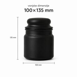 Parametri Staklenka middle jar crna mat
