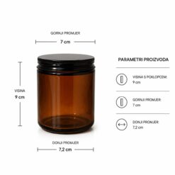 Parametri staklenki bitanik jantarna