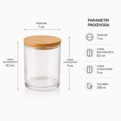 Parametri transparent mala casa s poklopcem
