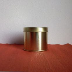 Mirisna sojina svijeća limenka zlatna
