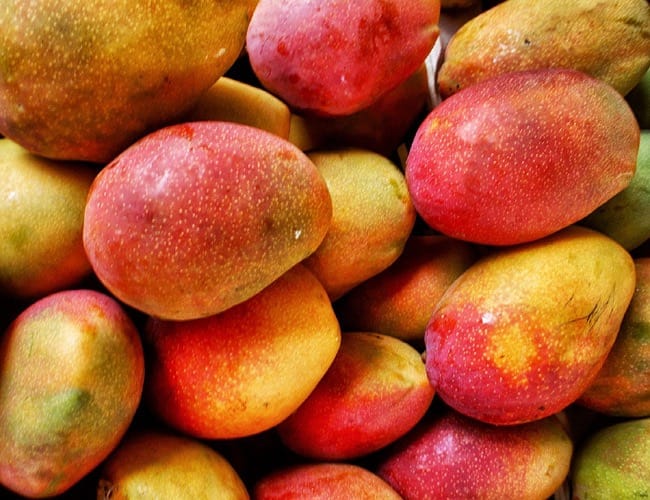Bočica mirisnog ulja Mango Fruit s notama divlje jagode, naranče, manga, dinje, jasmina, maline i karamele.
