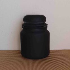Staklenka middle jar crna mat